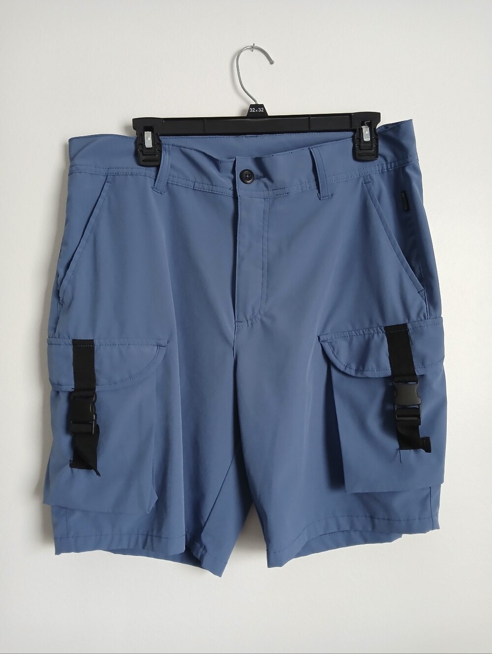 Ring Of Fire Men's Shorts Blue Size 33 Cargo Pockets